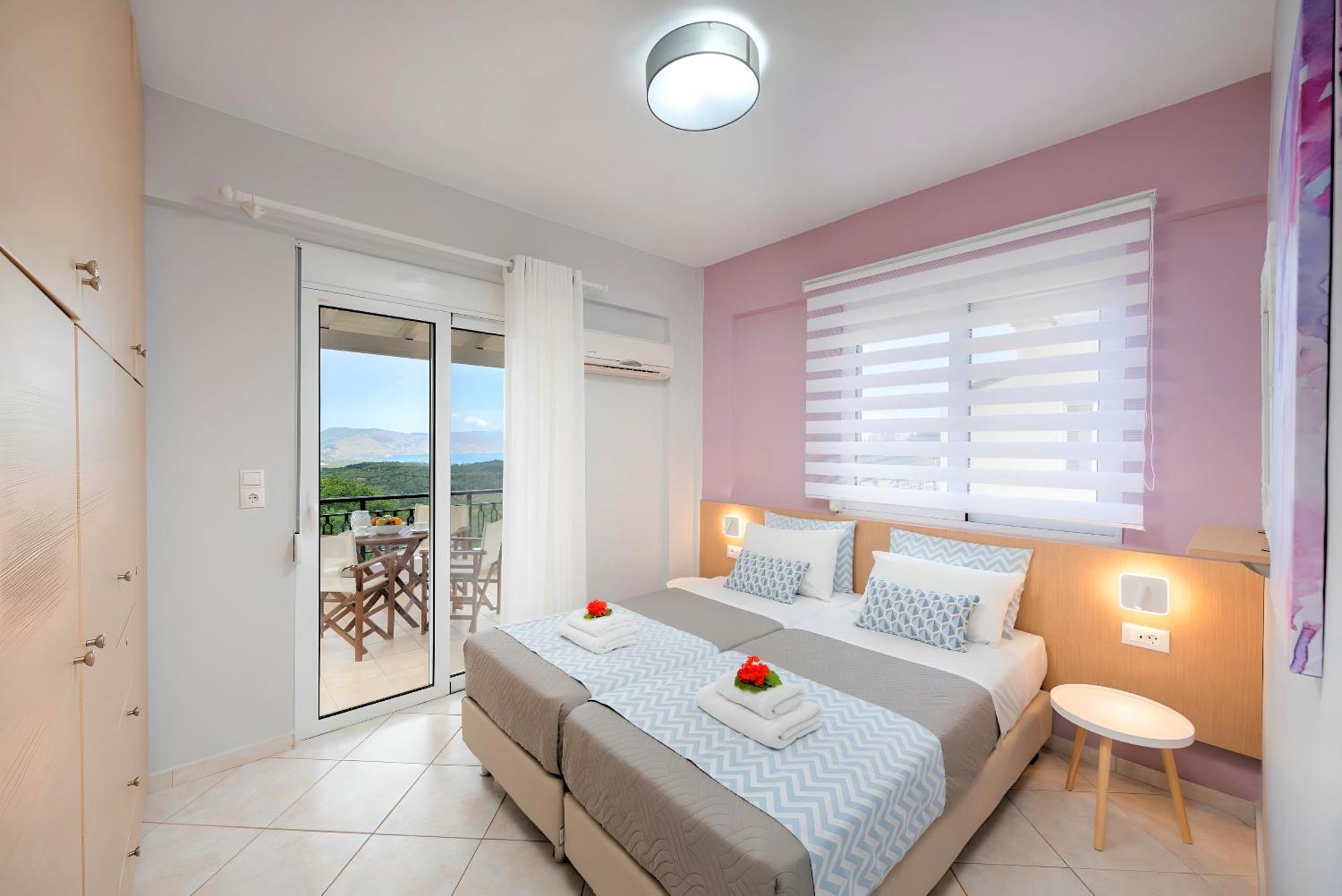 Mare Blue Villas Heated Pool Kournás Exterior foto